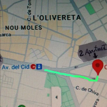 Centrico En Proximo Parada De Metro Angel Guimera * Valencia